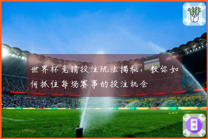 世界杯竞猜投注玩法揭秘，教你如何抓住每场赛事的投注机会
